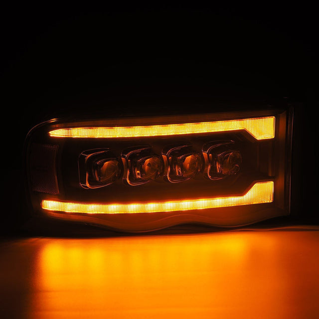 Phares projecteurs à LED noirs pour Dodge Ram série NOVA 02-05