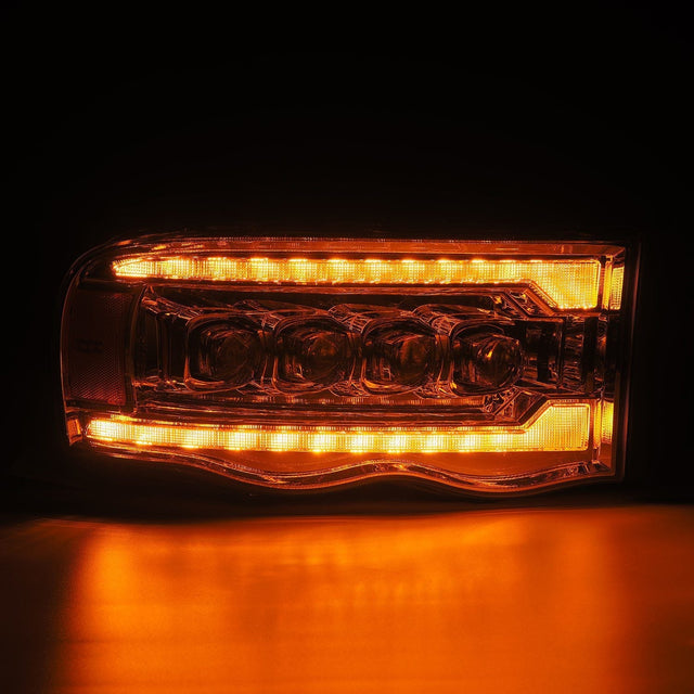 Phares projecteurs à LED chromés pour Dodge Ram série NOVA 02-05