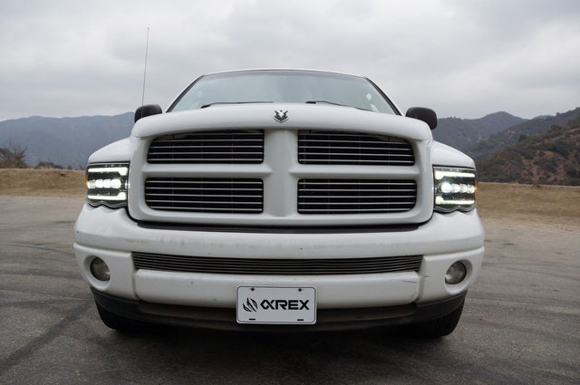 Phares projecteurs à LED chromés pour Dodge Ram série NOVA 02-05