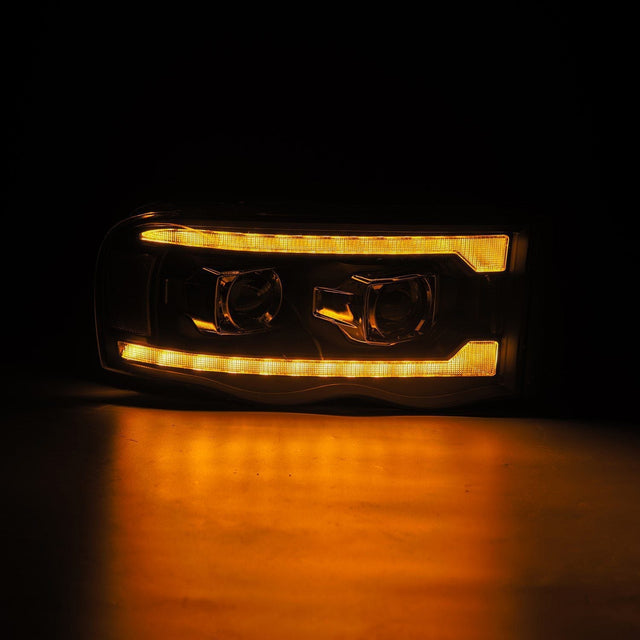 Phares halogènes à projecteur noirs pour Dodge Ram série PRO 02-05