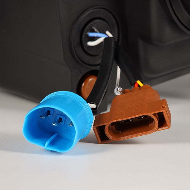 Phares halogènes à projecteur noirs pour Dodge Ram série PRO 02-05