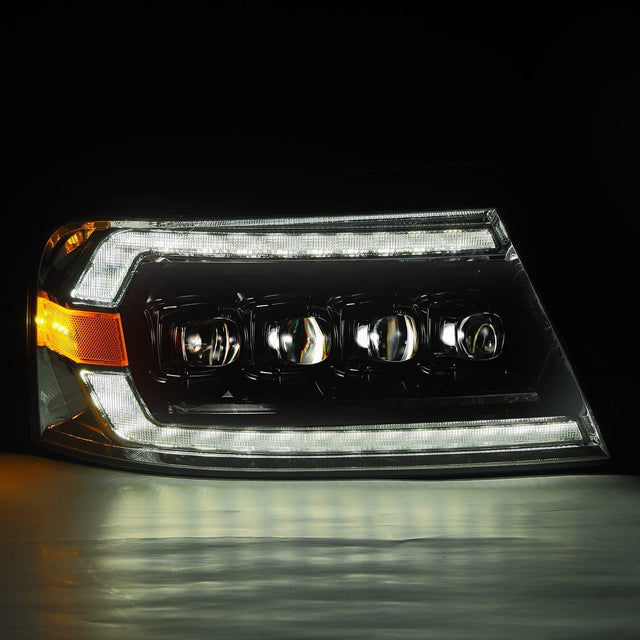 Phares projecteurs à LED Alpha-Black pour Ford F150 (2004-2008) et Lincoln Mark LT (2006-2008)