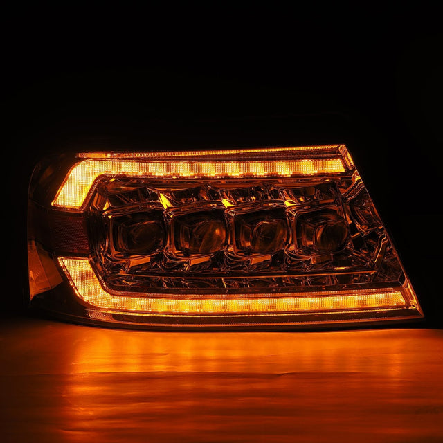 Phares projecteurs à LED chromés pour Ford F150 (2004-2008) et Lincoln Mark LT (2006-2008) série NOVA