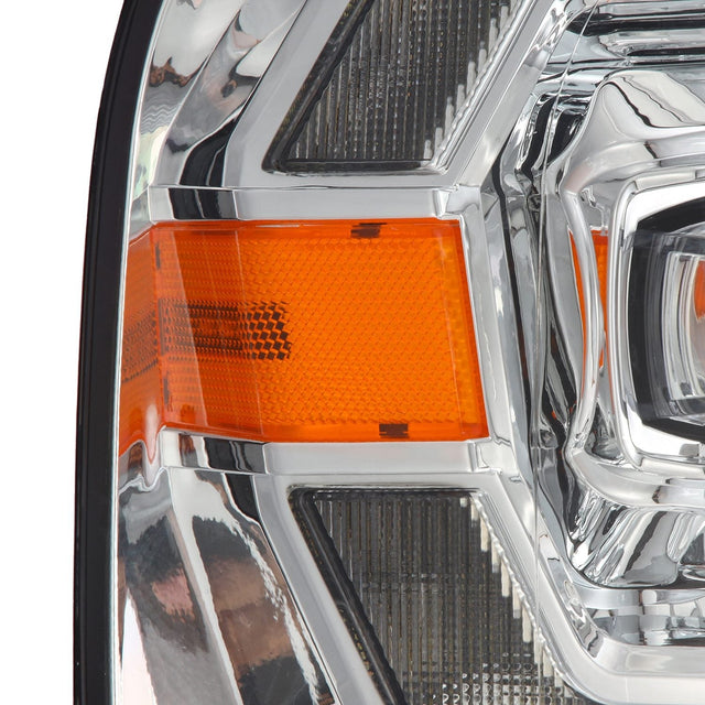 Phares projecteurs à LED chromés pour Ford F150 (2004-2008) et Lincoln Mark LT (2006-2008) série NOVA