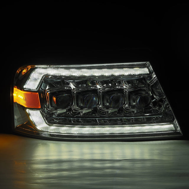 Phares projecteurs à LED chromés pour Ford F150 (2004-2008) et Lincoln Mark LT (2006-2008) série NOVA