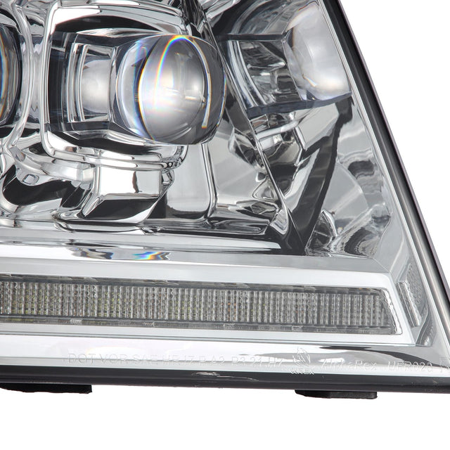 Phares projecteurs à LED chromés pour Ford F150 (2004-2008) et Lincoln Mark LT (2006-2008) série NOVA
