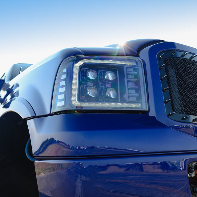 05-07 Ford Super Duty/Excursion NOVA-Series LED Projector Headlights Alpha-Black