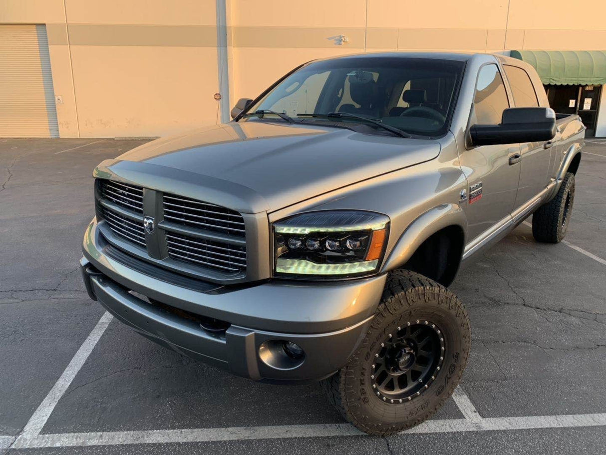 Phares projecteurs à LED chromés pour Dodge Ram série NOVA 06-08