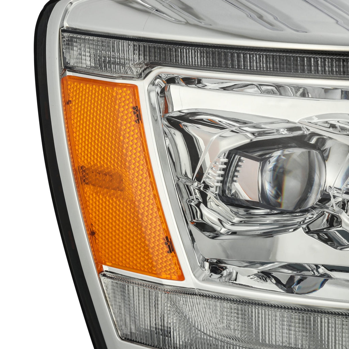Phares projecteurs à LED chromés pour Dodge Ram série NOVA 06-08