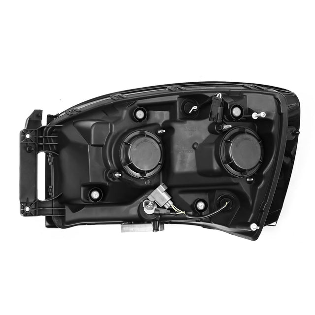 06-08 Dodge Ram PRO-Series Halogen Projector Headlights Alpha-Black