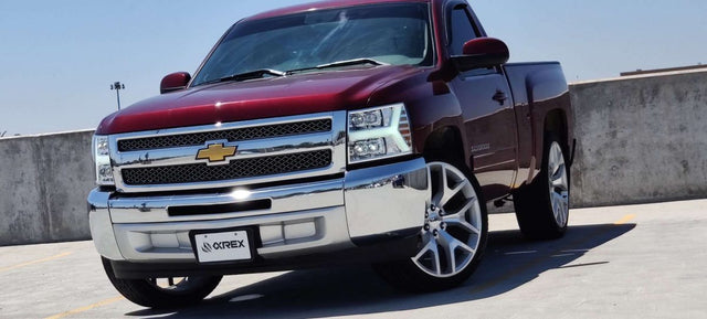 Phares projecteurs à LED Chevrolet Silverado série NOVA 2007-2013, noir de jais