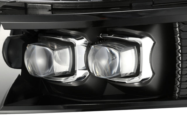 Phares projecteurs à LED Chevrolet Silverado série NOVA 2007-2013, noir de jais