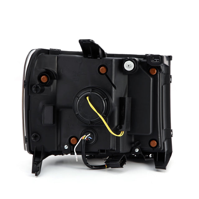 Phares projecteurs à LED noirs pour GMC Sierra série NOVA 07-13