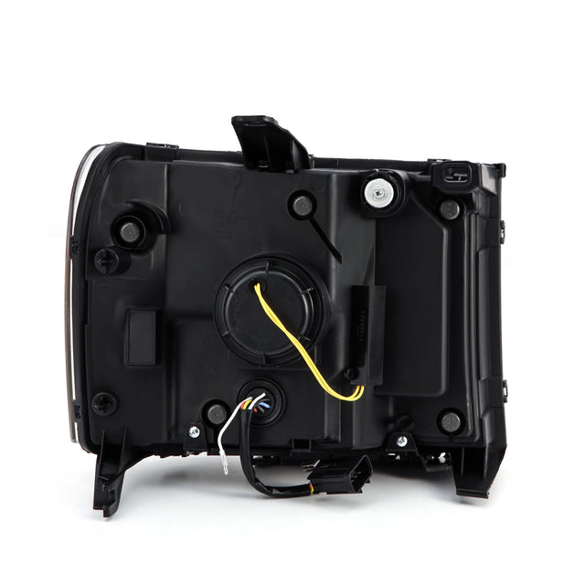 Phares halogènes projecteurs noirs pour GMC Sierra série PRO 07-13
