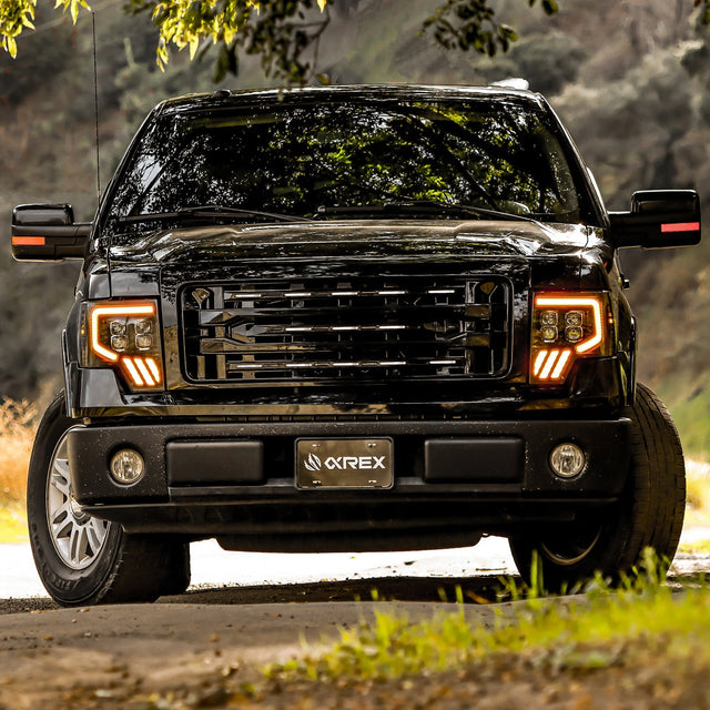 Phares projecteurs à LED Alpha-Black pour Ford F150 MKII NOVA-Series 09-14