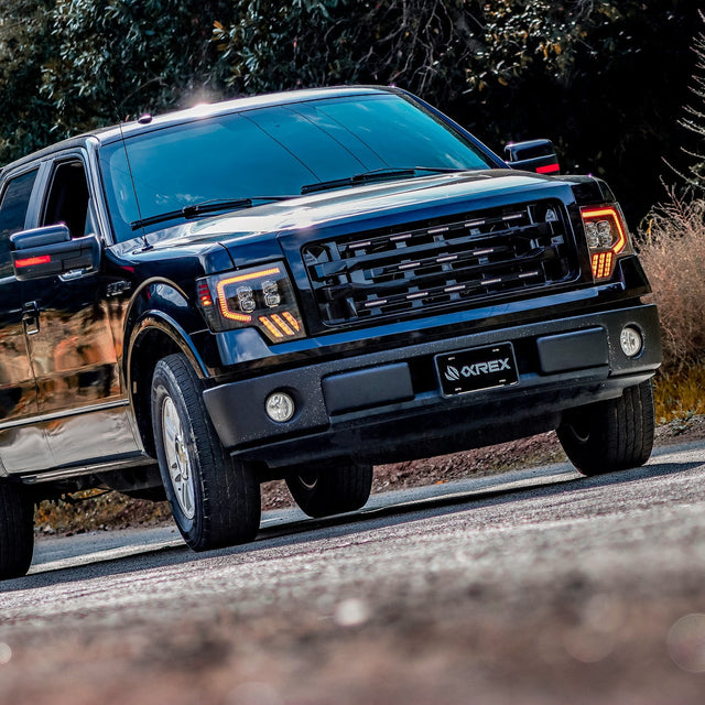 Phares projecteurs à LED Alpha-Black pour Ford F150 MKII NOVA-Series 09-14