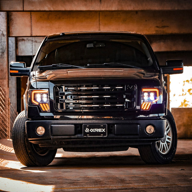 Phares projecteurs à LED noirs pour Ford F150 MKII série NOVA 09-14
