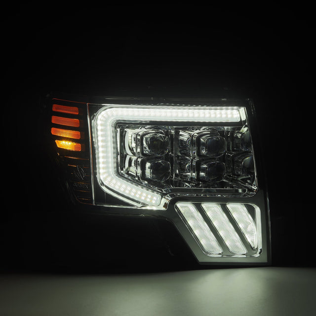 Phares projecteurs à LED chromés pour Ford F150 MKII série NOVA 09-14