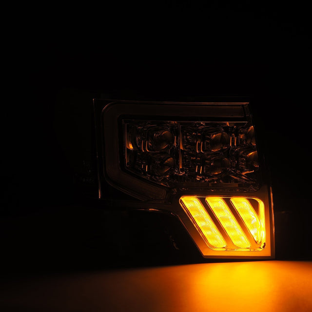 Phares projecteurs à LED chromés pour Ford F150 MKII série NOVA 09-14