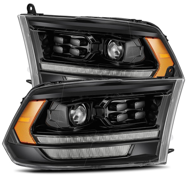 09-18 Ram Truck PRO-Series (5th Gen 2500 Style) Projector Headlights Alpha-Black
