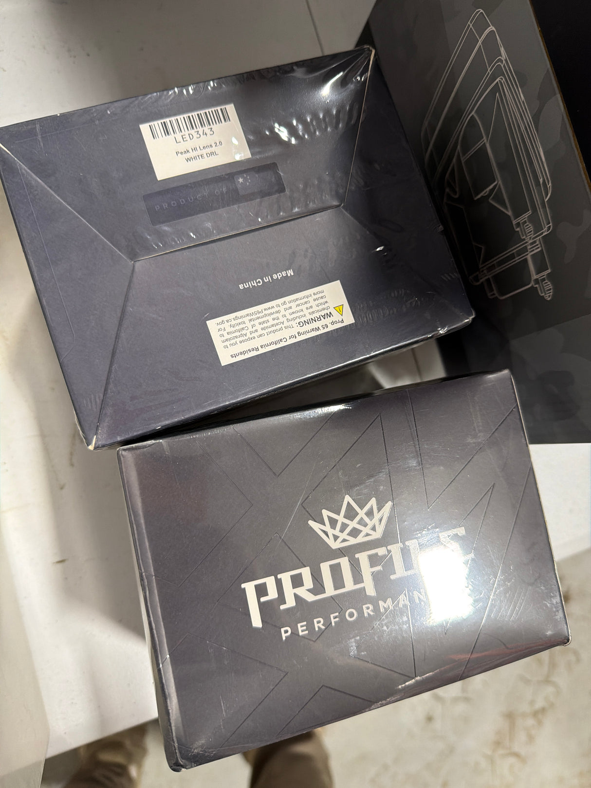 Hi lens profile projectors - white SET