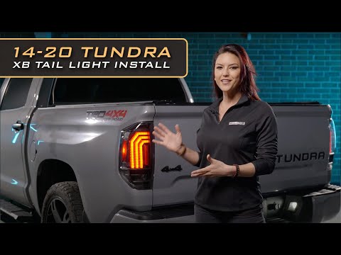 Feux arrière à LED XB pour Toyota Tundra (14-21) (transparents)