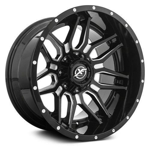 XF OFFROAD - XF-222 | 20x10 / -24 Offset / 6x135/6x139.7 Bolt Pattern | XF-222201061351397-24GBML