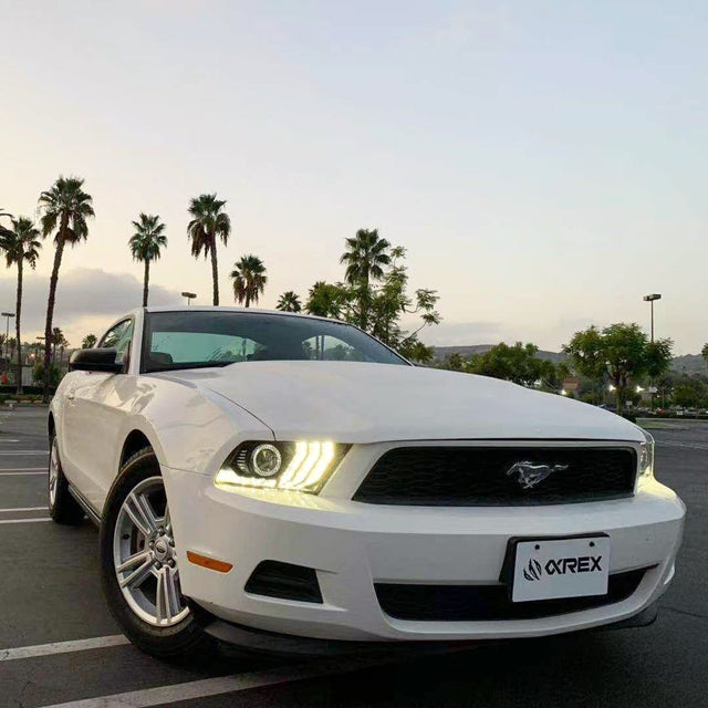 Phares projecteurs à LED noirs pour Ford Mustang série LUXX 10-12