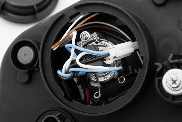 10-12 Ford Mustang LUXX-Series LED Projector Headlights Chrome