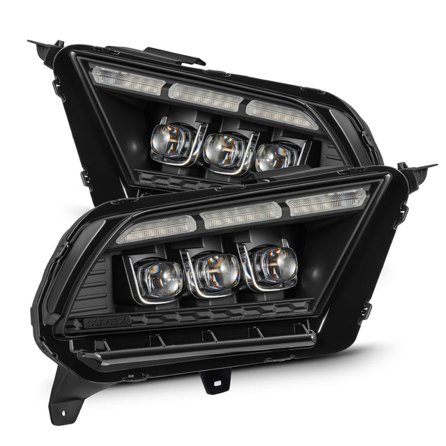 10-12 Ford Mustang MK II NOVA-Series LED Projector Headlights Black