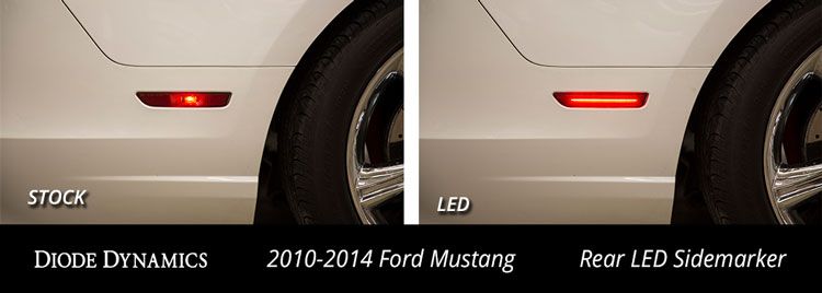 Feux de position latéraux à LED pour Ford Mustang 2010-2014 (ensemble)