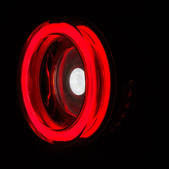 Feux arrière à LED prismatiques pour Ferrari 458 NOVA Series (10-15) - Rouge transparent