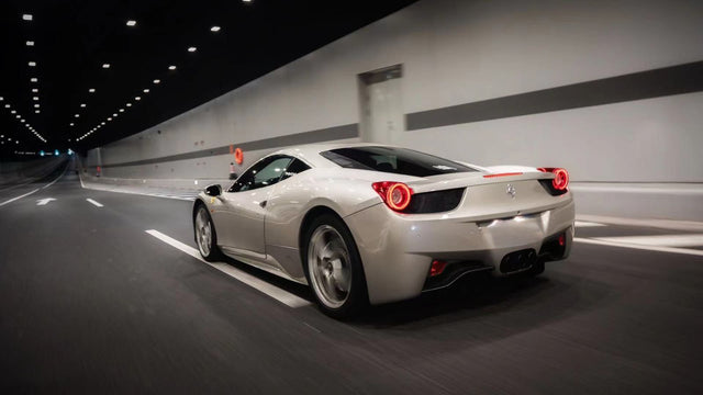 Feux arrière à LED prismatiques pour Ferrari 458 NOVA Series (10-15) - Rouge transparent