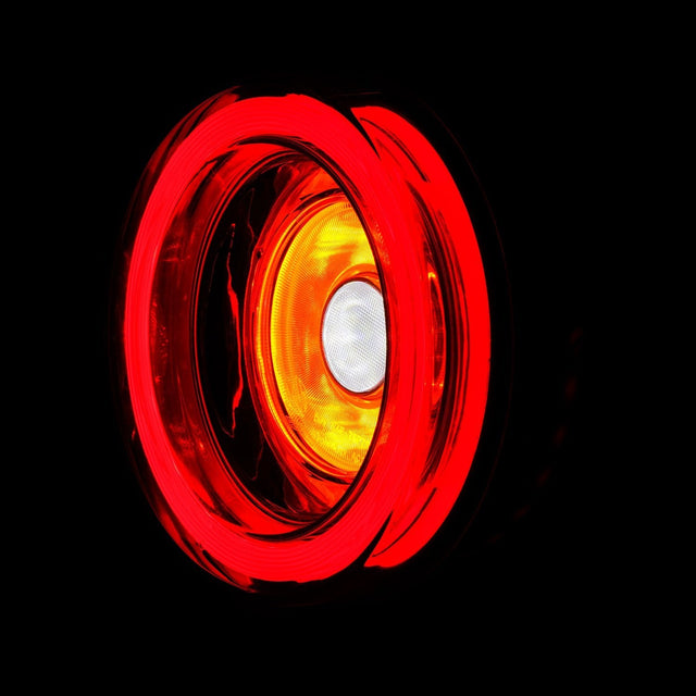 Feux arrière à LED prismatiques pour Ferrari 458 NOVA Series (10-15) - Rouge transparent