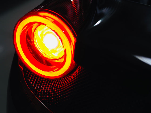 Feux arrière à LED prismatiques pour Ferrari 458 NOVA Series (10-15) - Rouge transparent