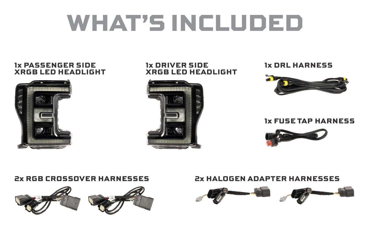 Ford Super Duty (17-19) XRGB LED Headlights