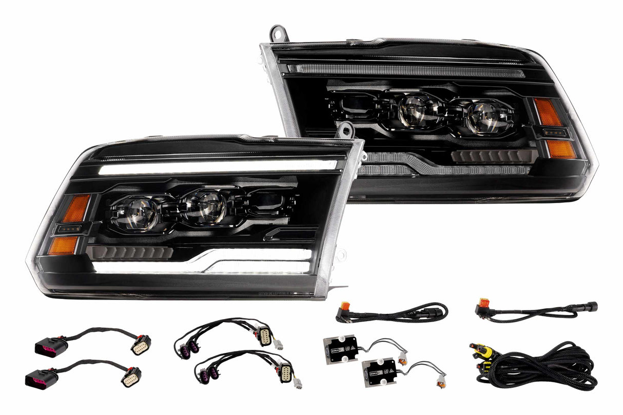 Dodge Ram (09-18) : phares à LED Morimoto Xb (ambre Drl)