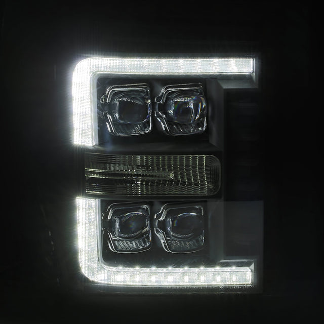 11-16 Ford Super Duty NOVA-Series LED Projector Headlights Alpha-Black