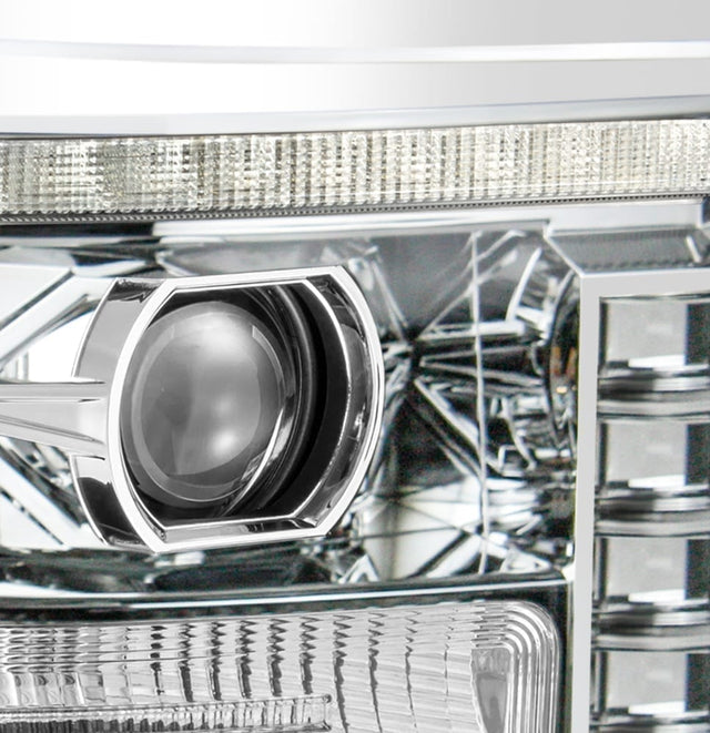 11-16 Ford Super Duty PRO-Series Halogen Projector Headlights Chrome