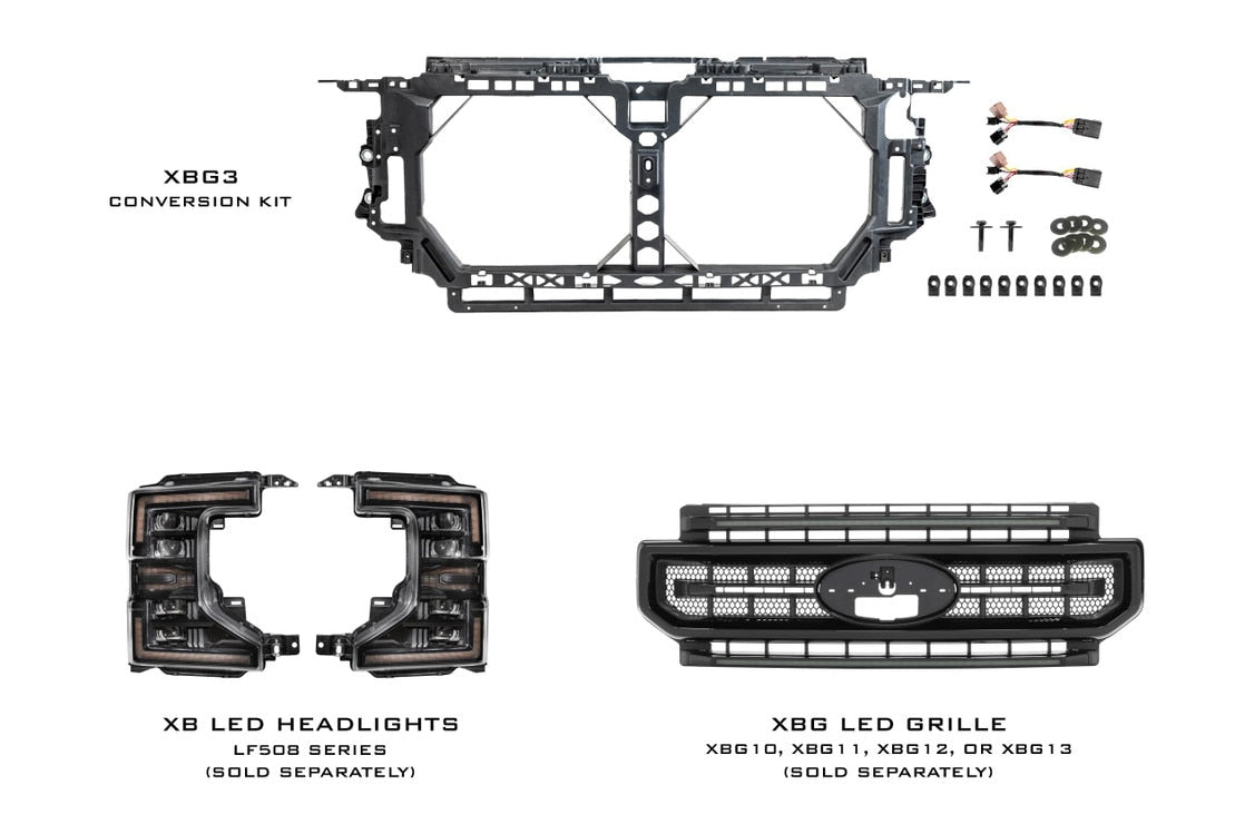 Kit Ford Super Duty Facelift : extrémité avant 17-19 à 20-22