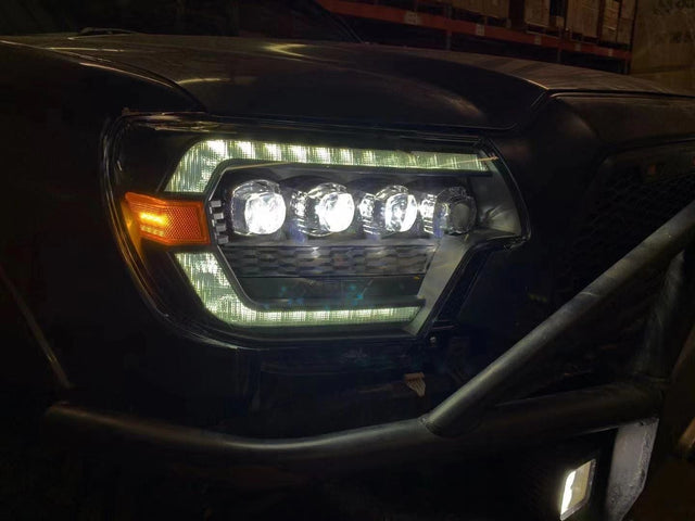 12-15 Toyota Tacoma NOVA-Series LED Projector Headlights Alpha-Black