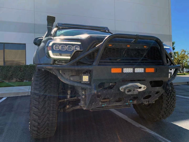 Phares projecteurs à LED noirs pour Toyota Tacoma série NOVA 12-15