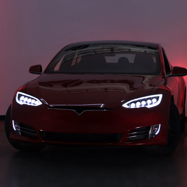 Phares projecteurs à LED noirs pour Tesla Model S série NOVA 12-21