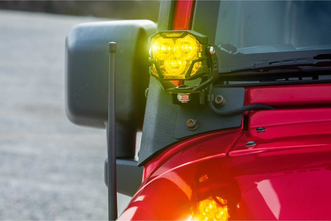 Jeep Wrangler JK (07-18) Ditch Light Brackets