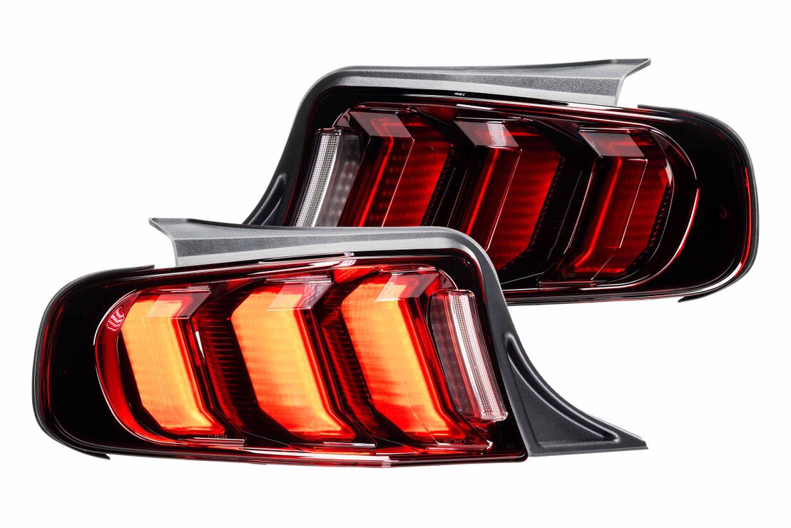 Feux arrière à LED pour Ford Mustang (13-14) Facelift XB (rouge)