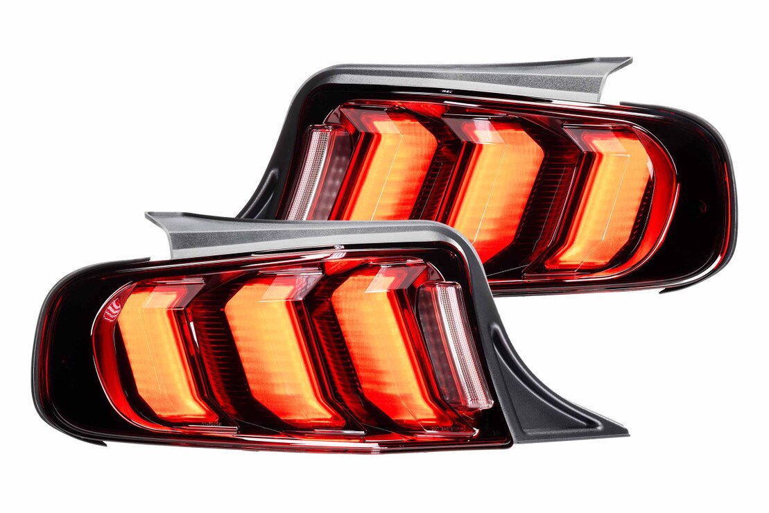 Feux arrière à LED pour Ford Mustang (13-14) Facelift XB (rouge)
