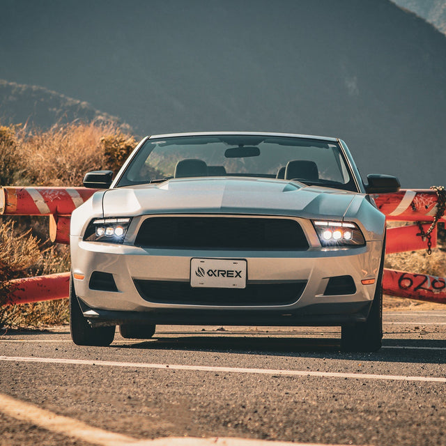 13-14 Ford Mustang MK II NOVA-Series LED Projector Headlights Alpha-Black