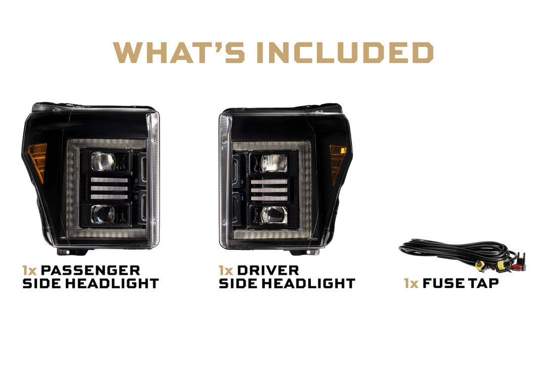 Ford Super Duty (11-16) XB Hybrid Led Headlights