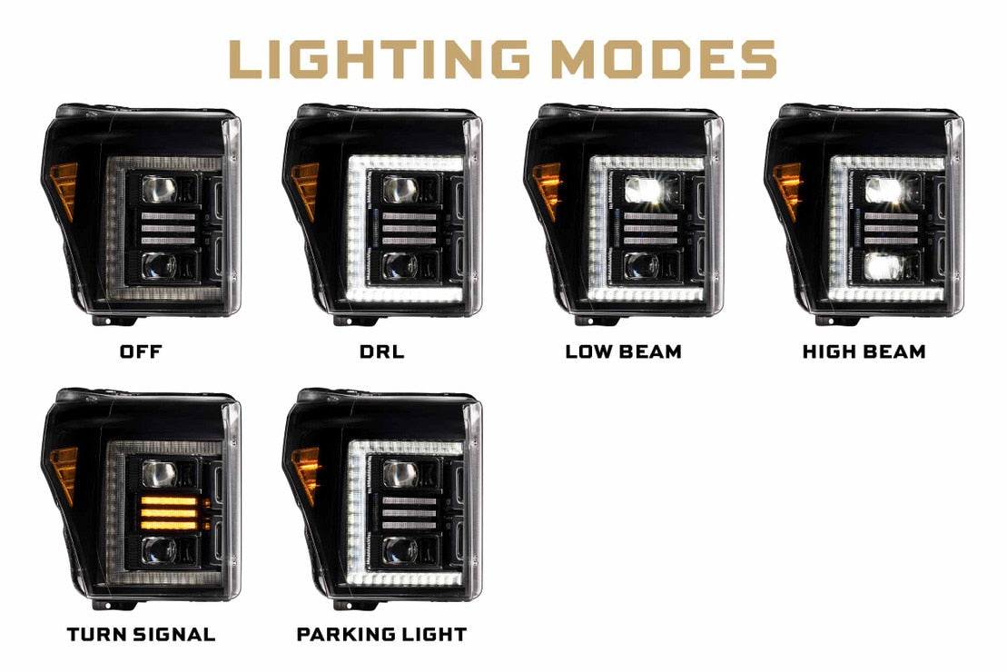 Ford Super Duty (11-16) XB Hybrid Led Headlights