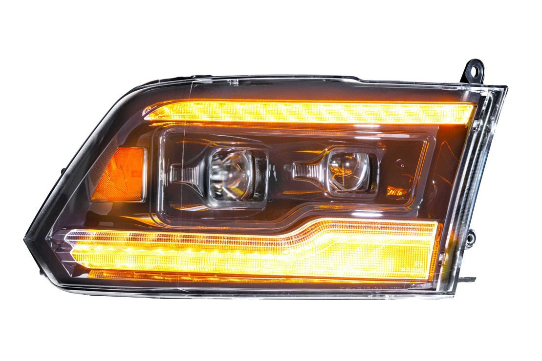 Dodge Ram (09-18) : phares à LED Morimoto Xb (ambre Drl)